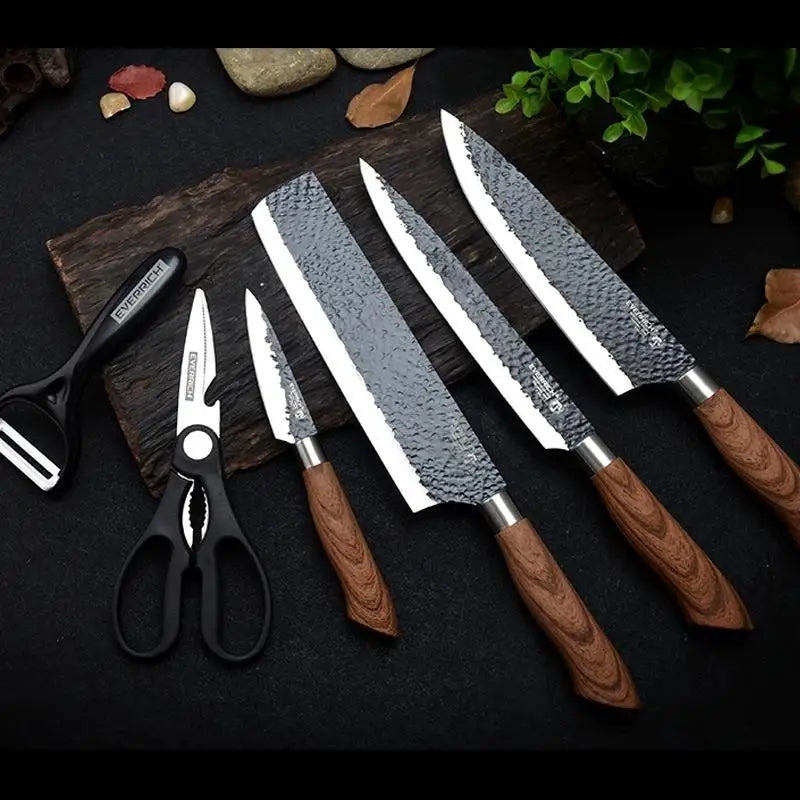 6-Piece Stainless Kitchen Knife Set