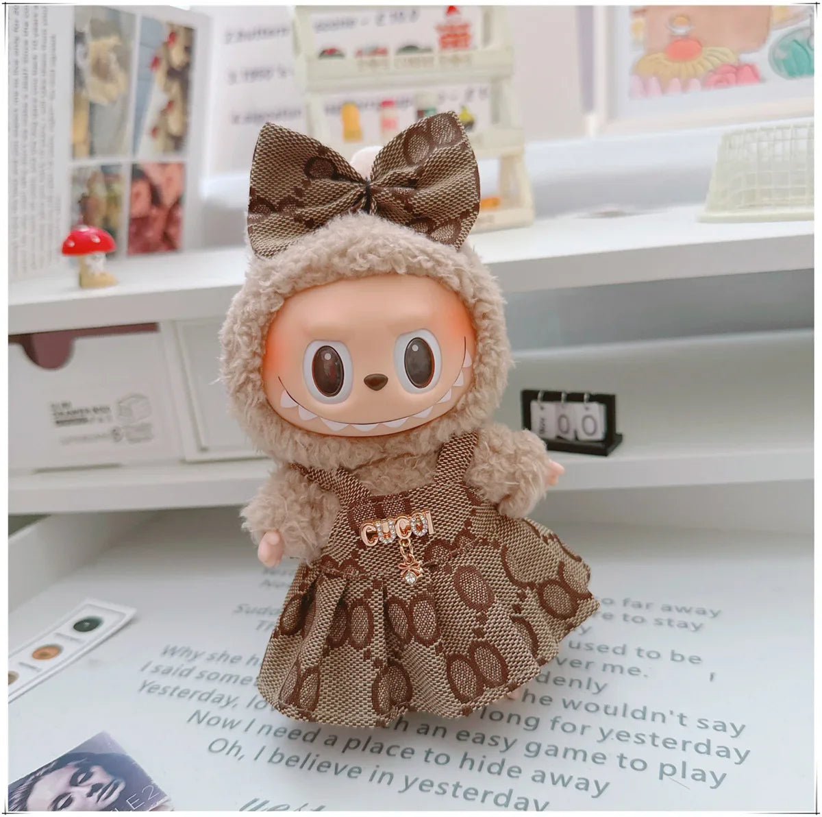 Labubu Sitting Party Outfit Set