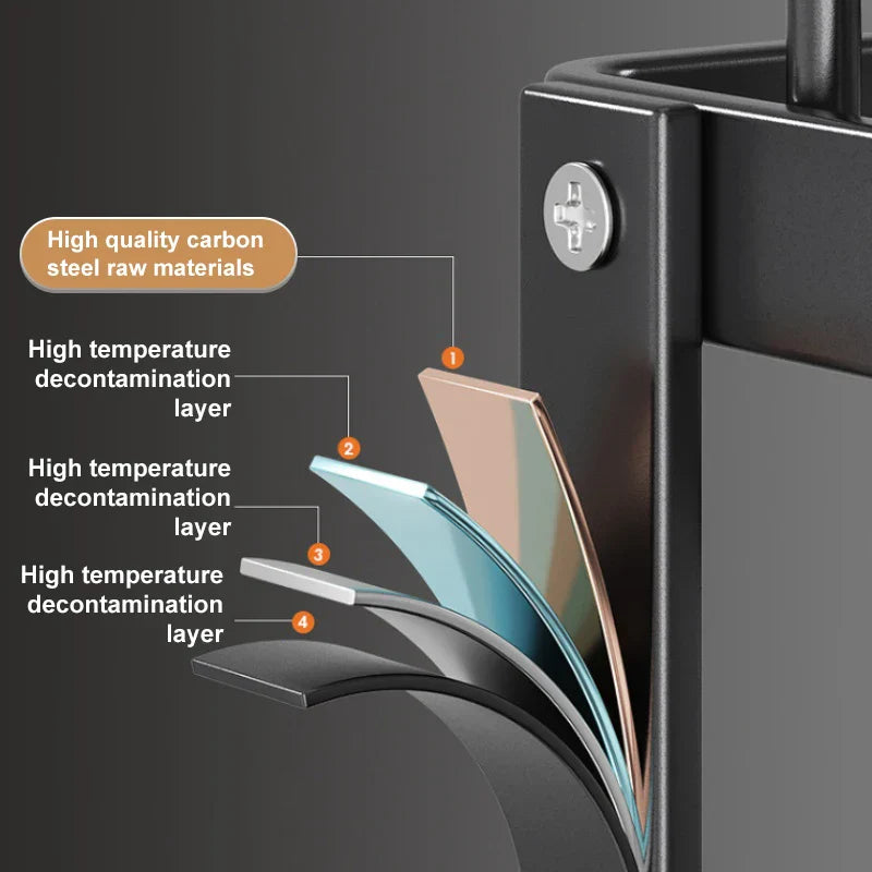 Large Black Dish Drying Rack