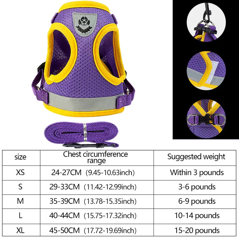 Adjustable Reflective Pet Harness