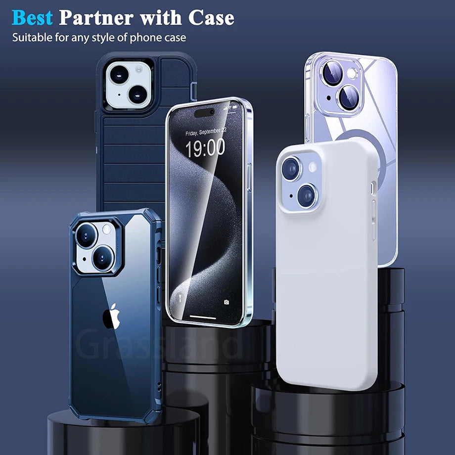 4Pcs iPhone Screen Protector Glass