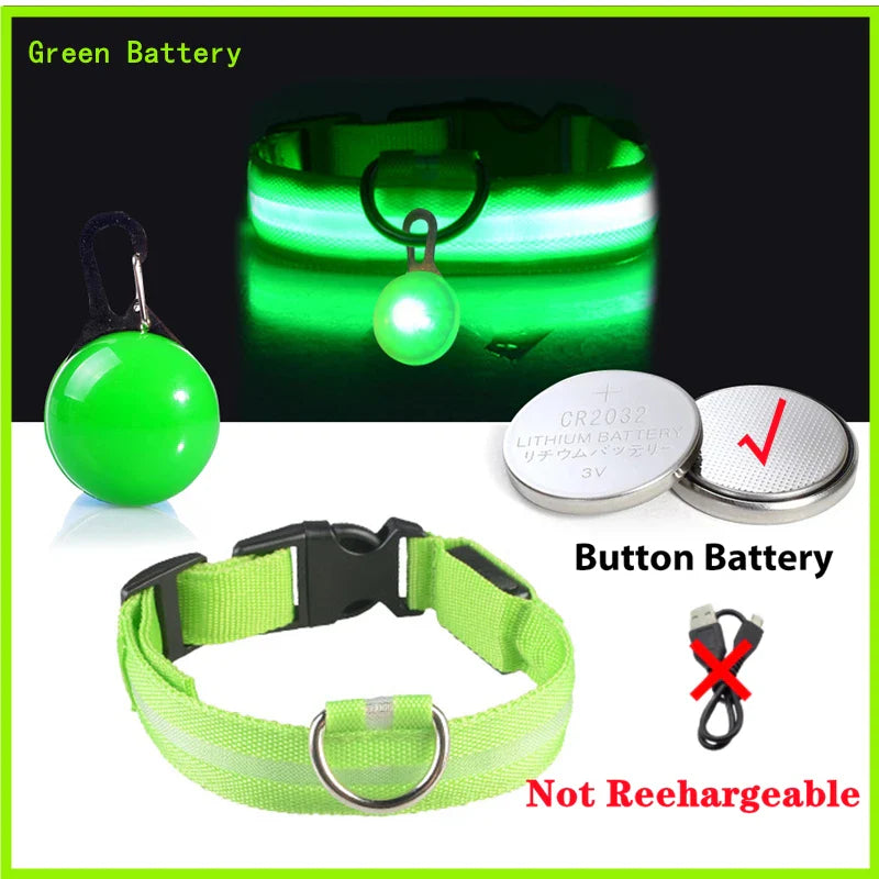 COOYOMOO USB Charging Glowing Dog Collar