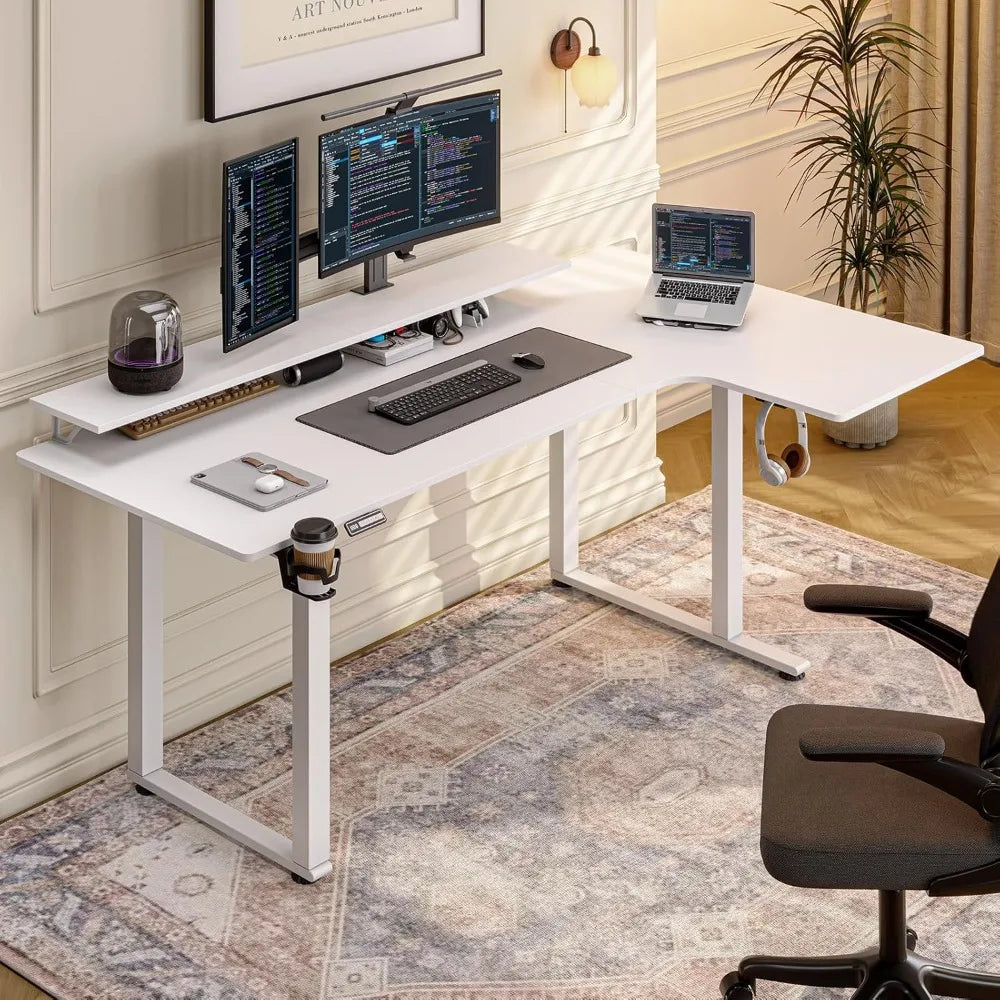 DAFIFY 63x43" Electric L-Shaped Desk