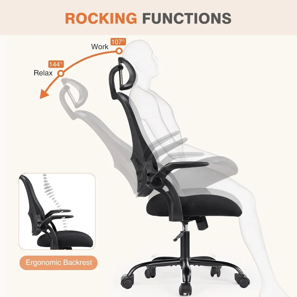 Ergonomic High-Back Mesh Chair