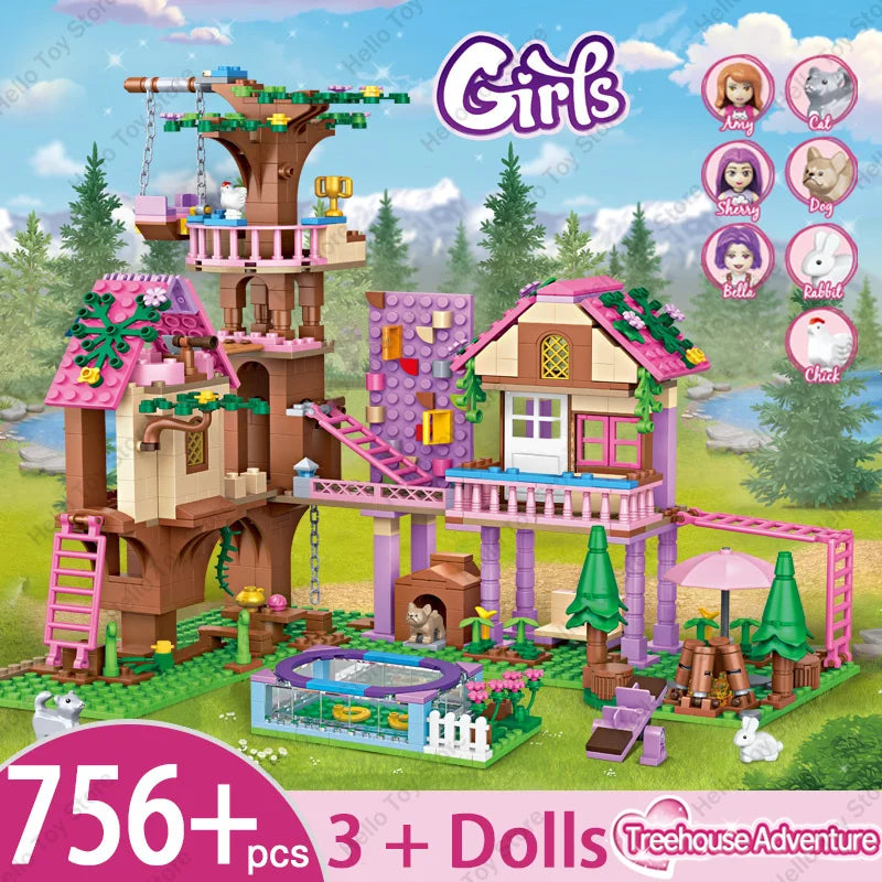 Girls Tree House Blocks