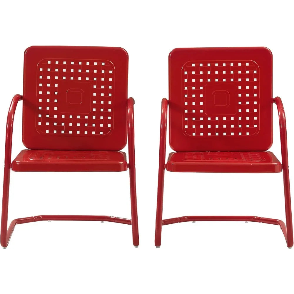2-Piece Retro Patio Chairs