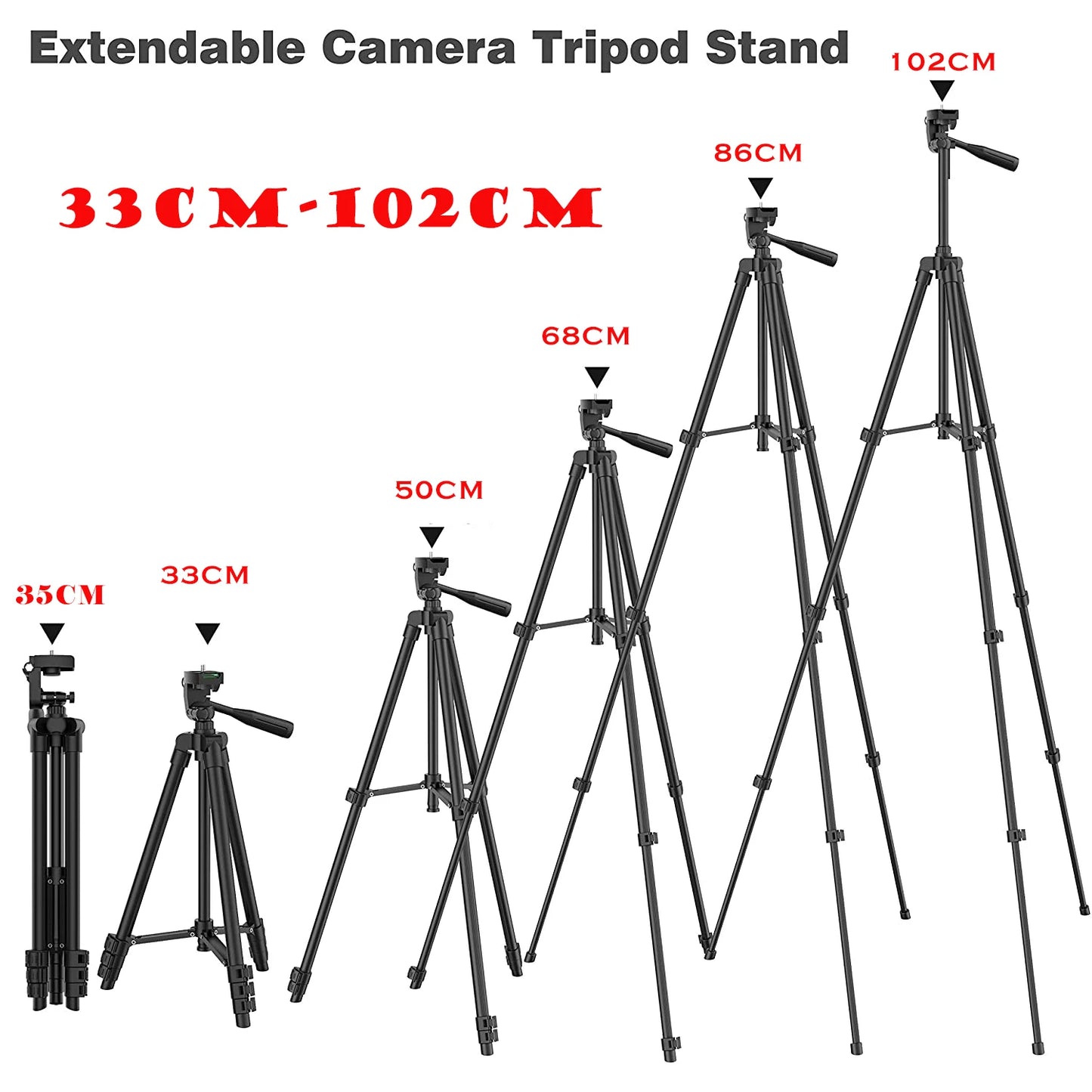 Lightweight 103cm Camera Tripod Stand