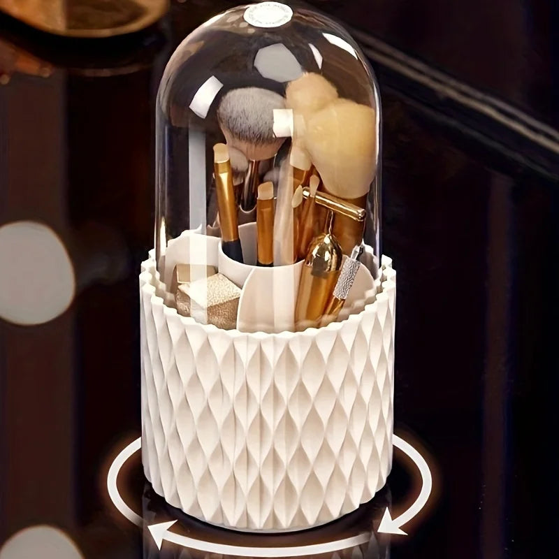 Rotary Lid Makeup Organize
