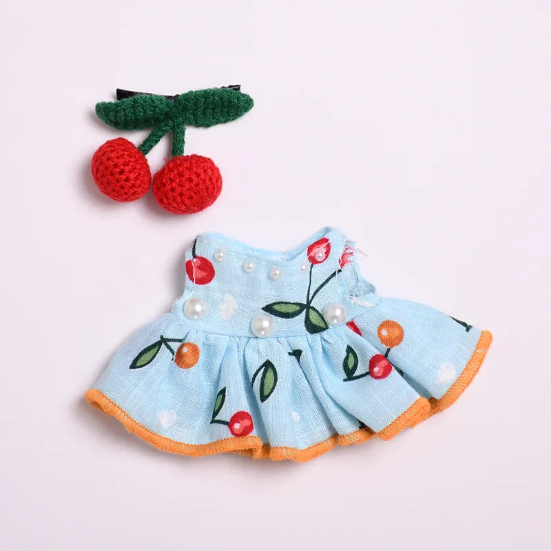 Labubu Cherry Vest Skirt Set