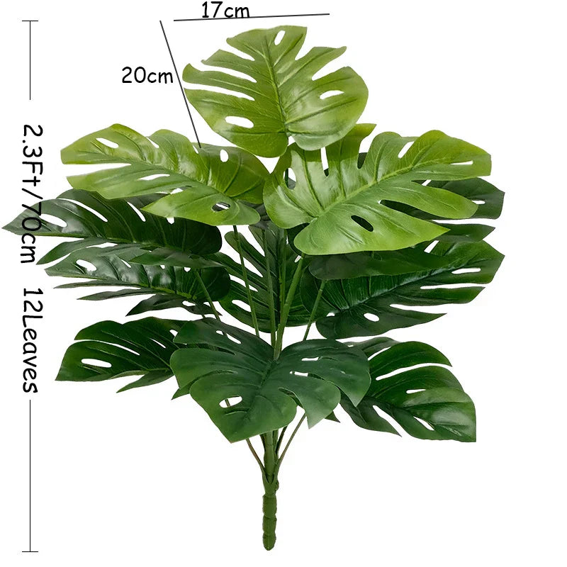 Large Artificial Monstera Tree