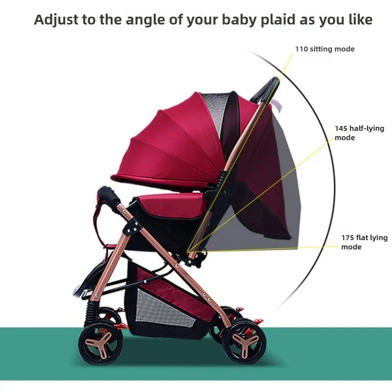 Lightweight Foldable Baby Stroller