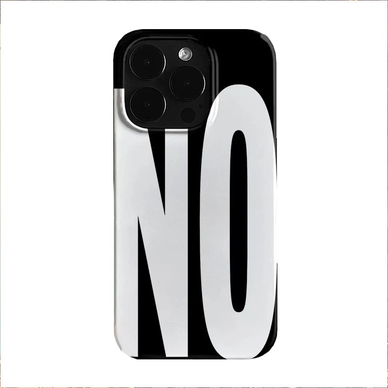 Personalized Black White Letter Case