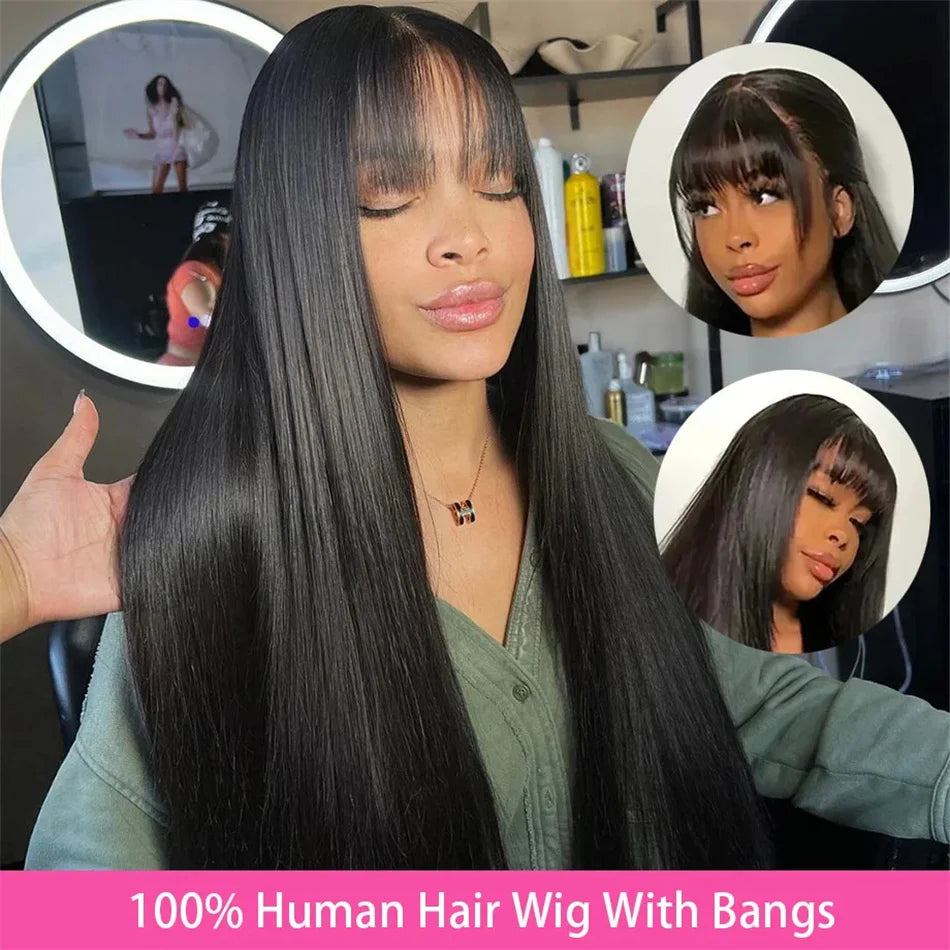 Silky Straight Human Hair Wig