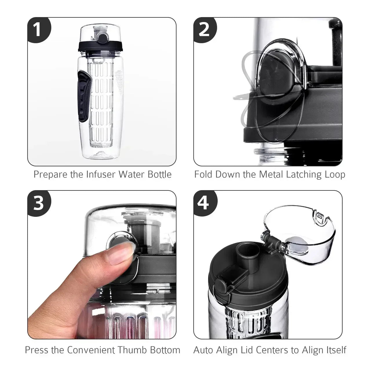 BPA-Free Fruit Infuser water Bottle