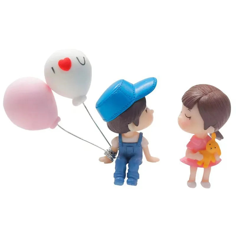 Cute Cartoon Couples Car Ornament