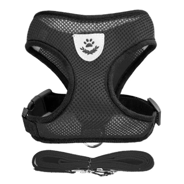 Adjustable Cat Dog Harness Set