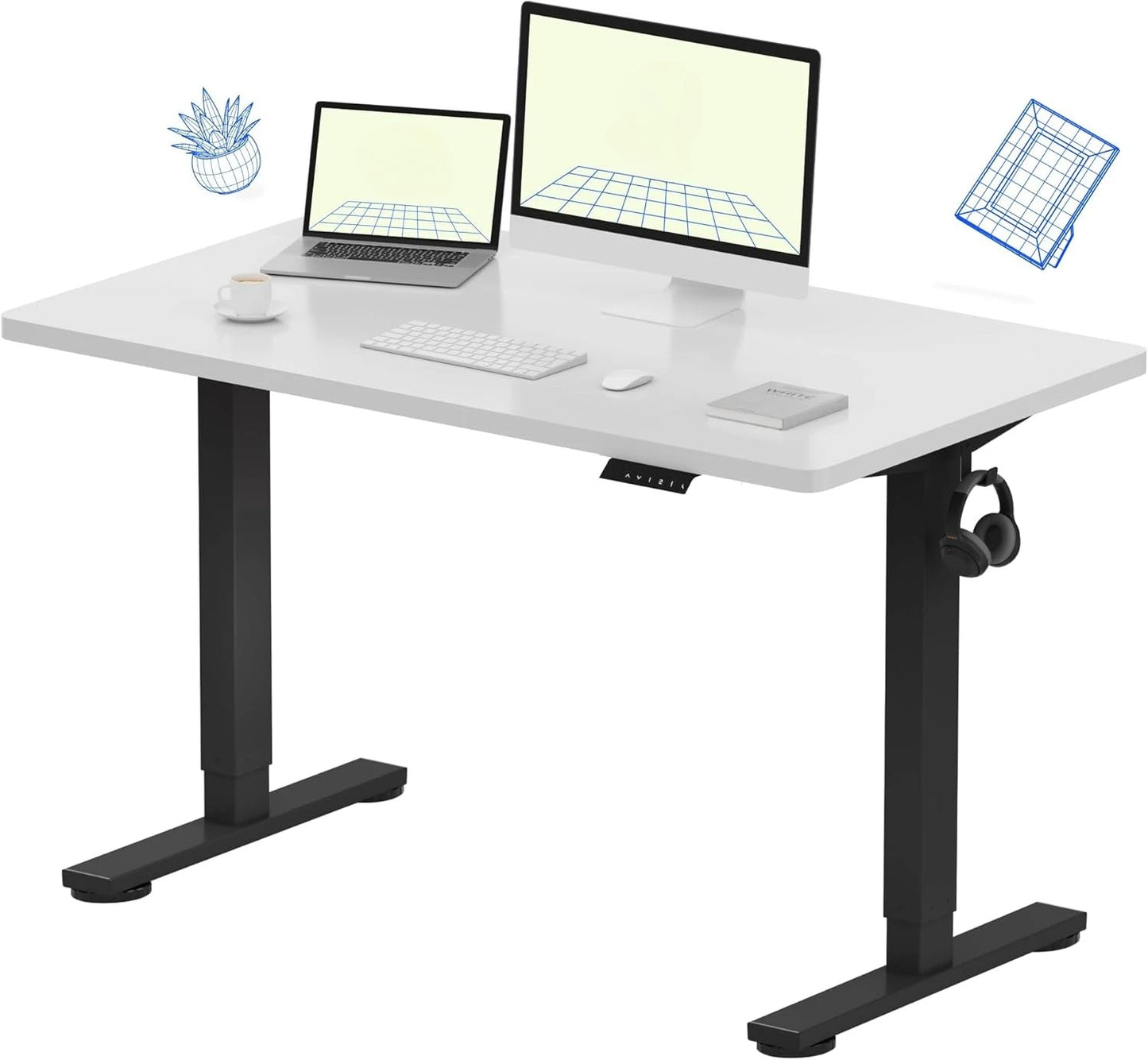ANGDUO 48x24" Whole-Piece Standing Desk