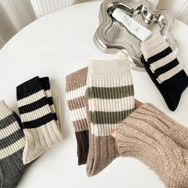 Women’s Striped Knitted Socks