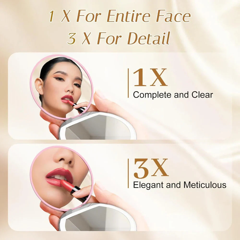 Compact LED Makeup Mirror