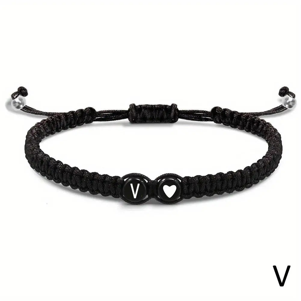 A-Z Initial Heart Bracelet