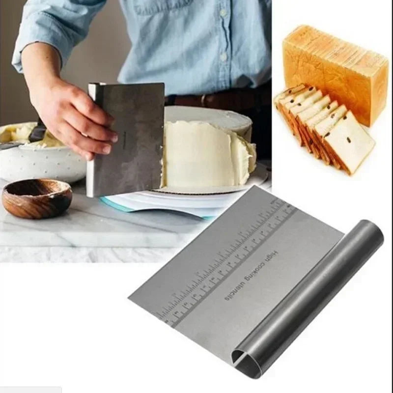 Stainless Steel Cake Scraper Tool