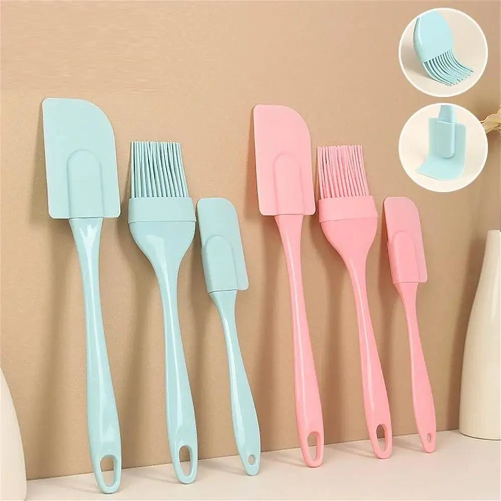3pcs Non-Stick Silicone Spatulas