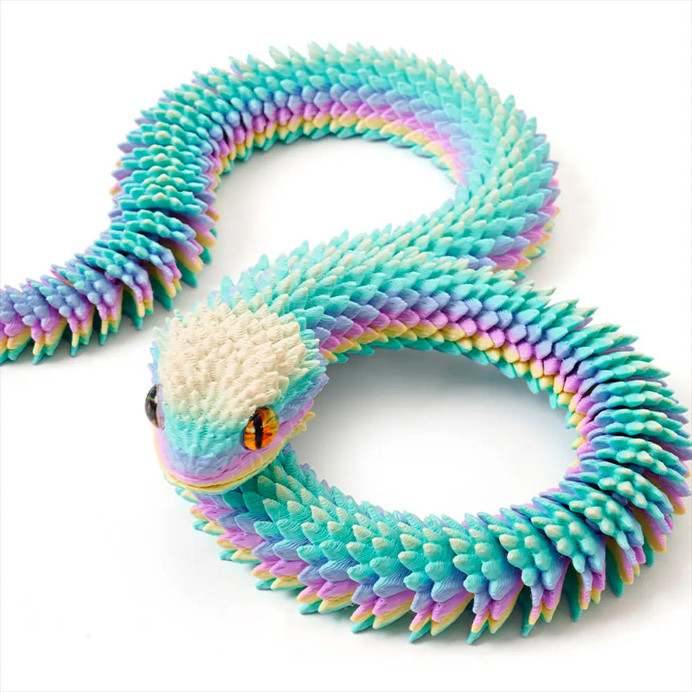 3D Printed Colorful Snake
