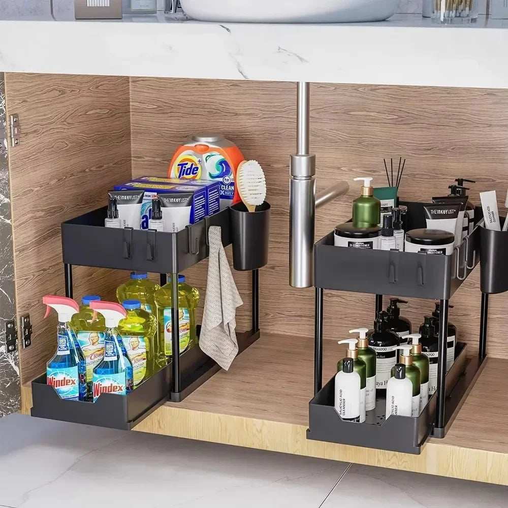 Sliding Basket Kitchen Organizer
