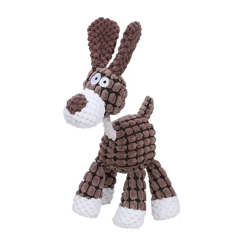 Corduroy Animal Dog Toy