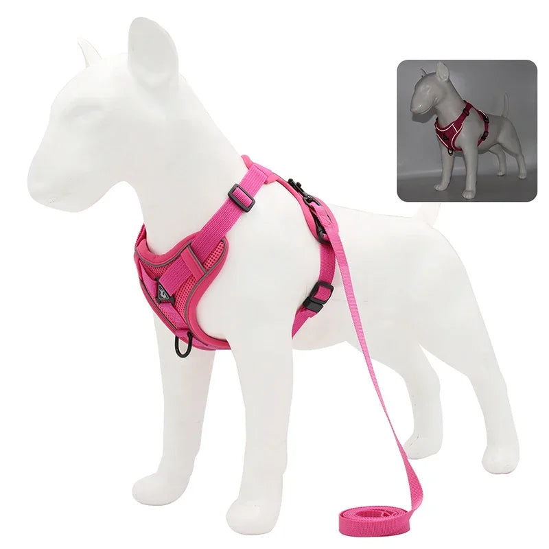 No Pull Reflective Harness Set