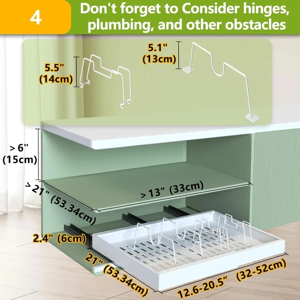 Pull Out Cabinet Organizer Set