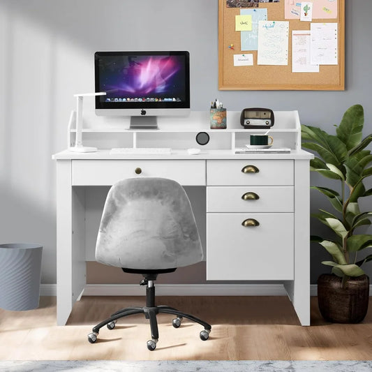 RBXC Catrimown 47” White Study Desk