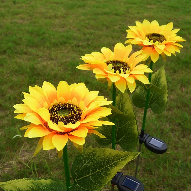 Solar LED Sunflower Garden Lights