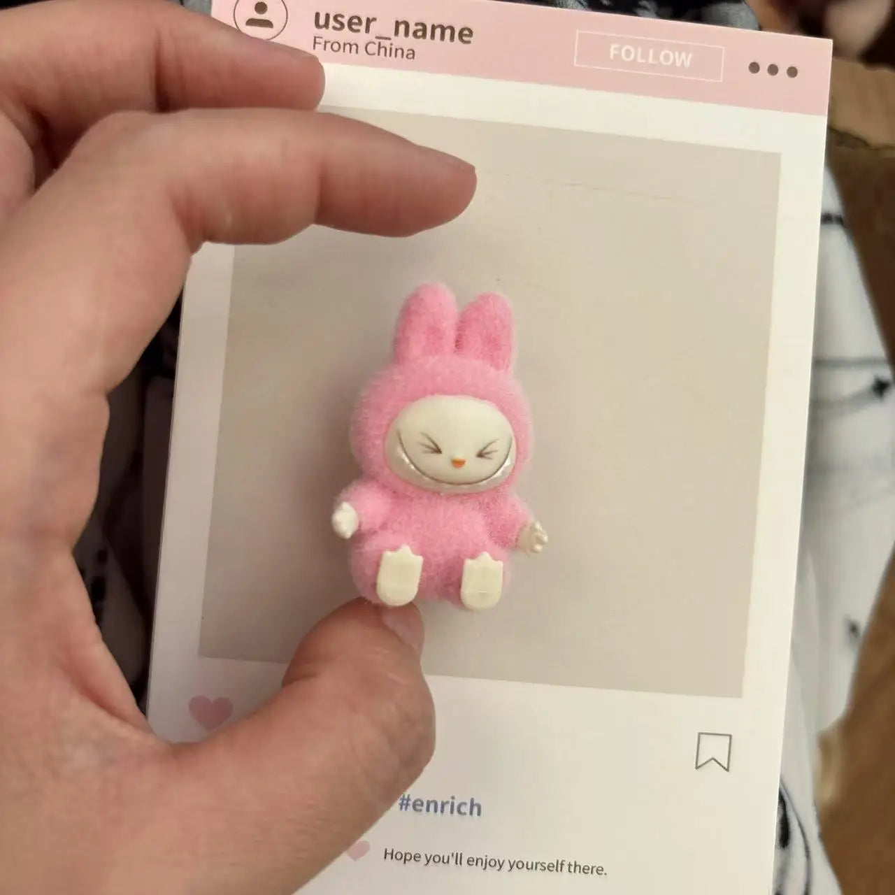 Mini Labubu Sitting Posture Action Figure Dolls