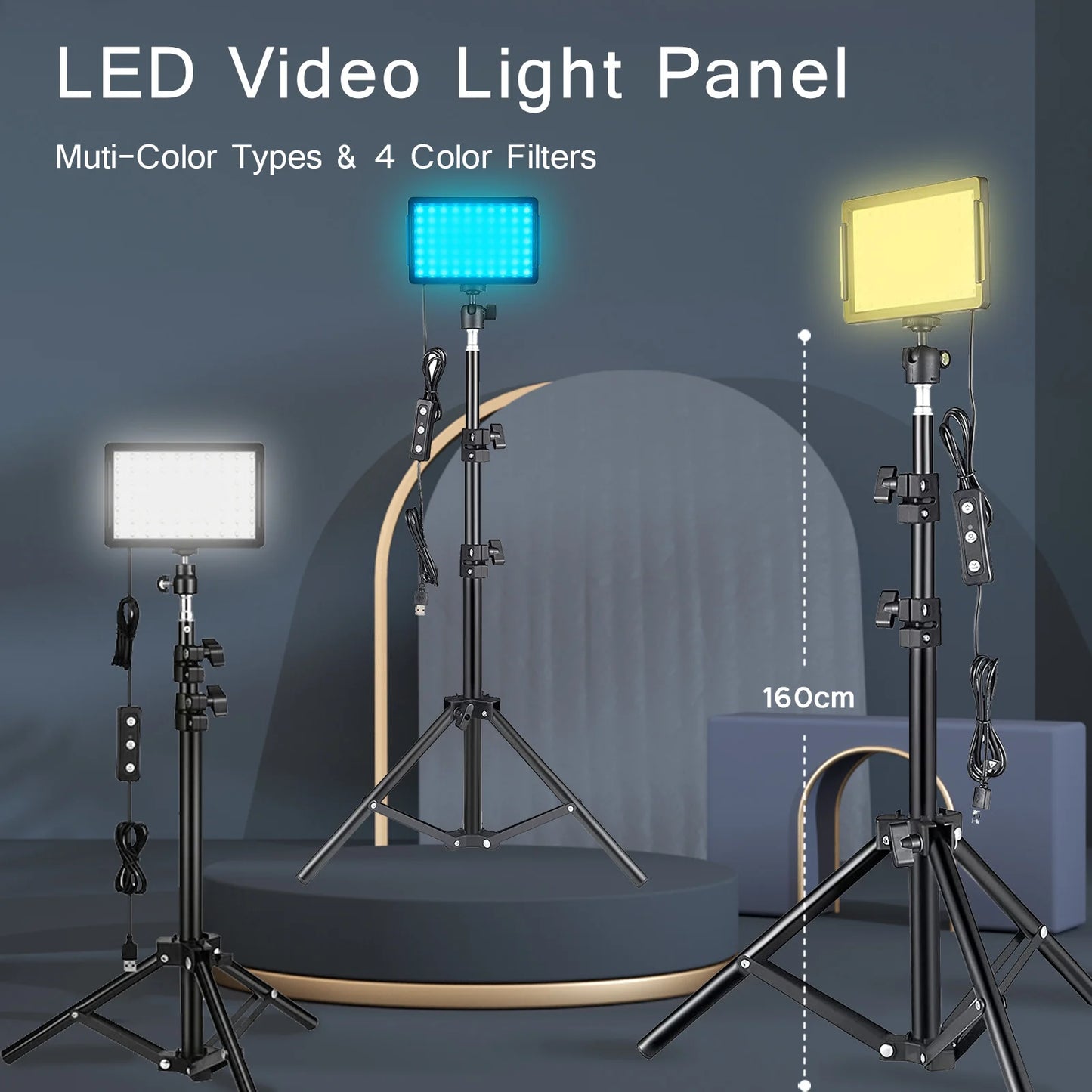 LED Video Light Panel Kit
