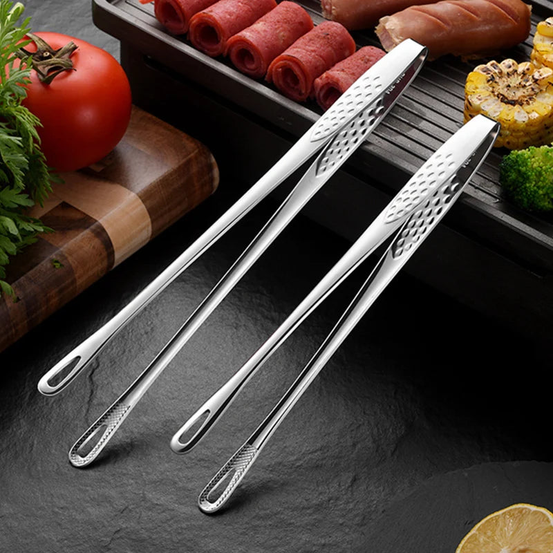 Stainless Steel Kitchen Grill Tongs