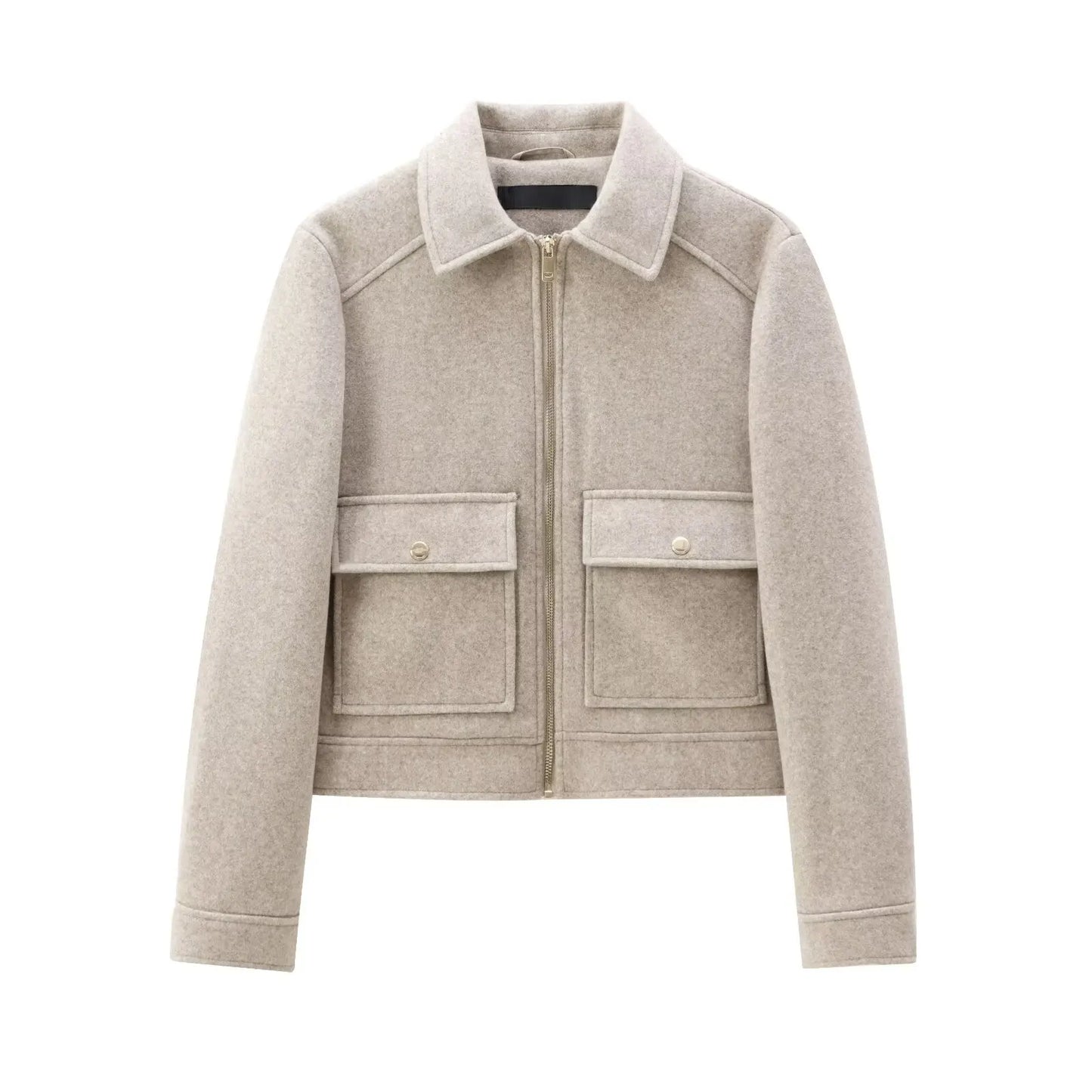 Elegant Women's Winter Zipper Jacket