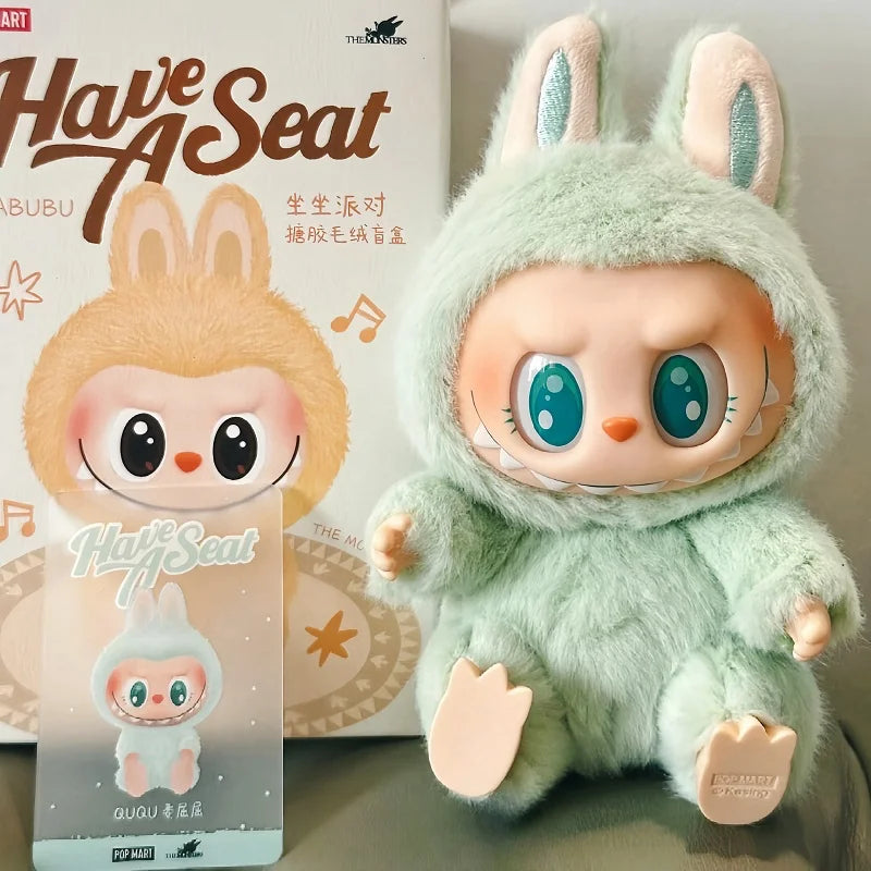 Labubu 2nd Gen Sitting Plush Keychain