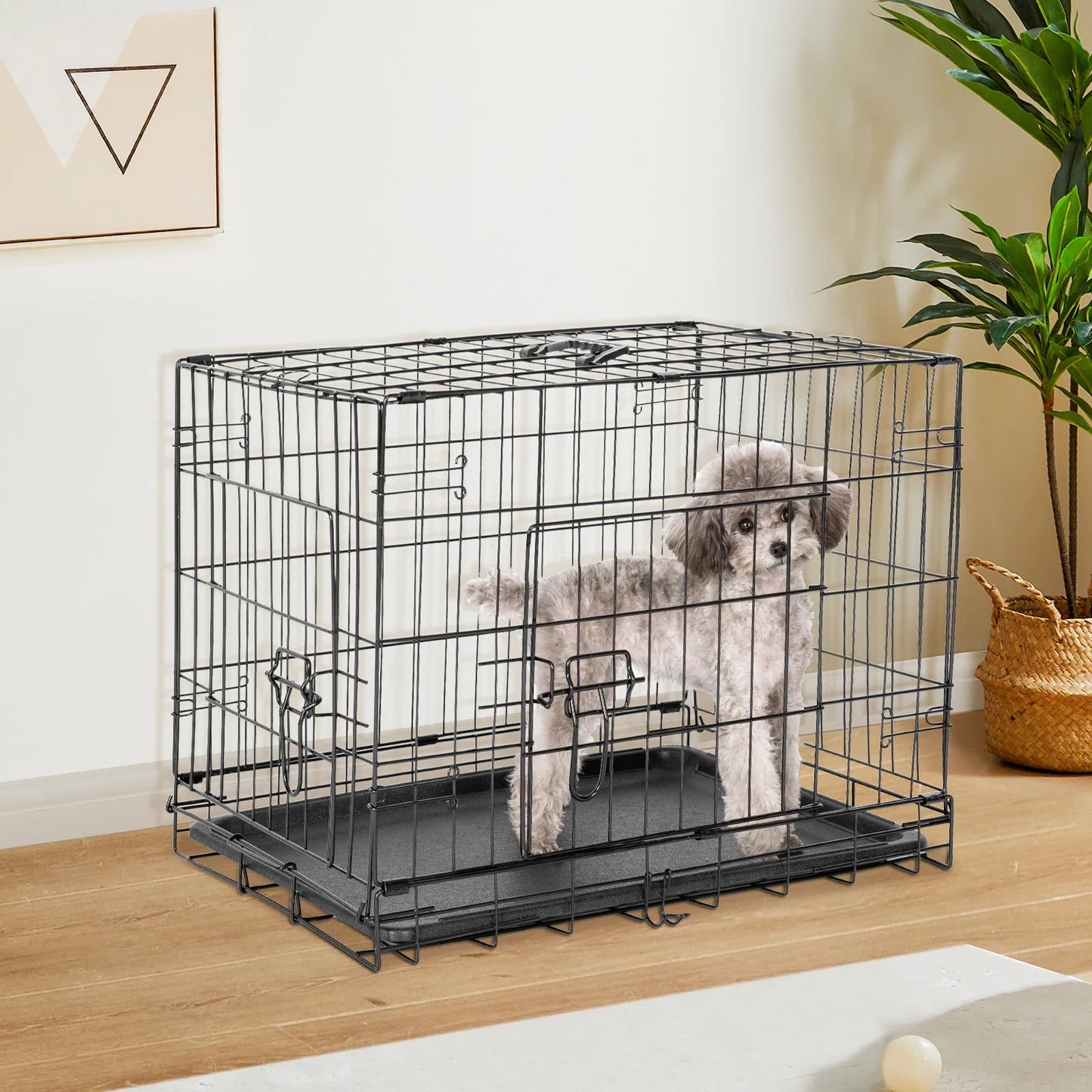 JHK Folding Metal Dog Cage Extra Large