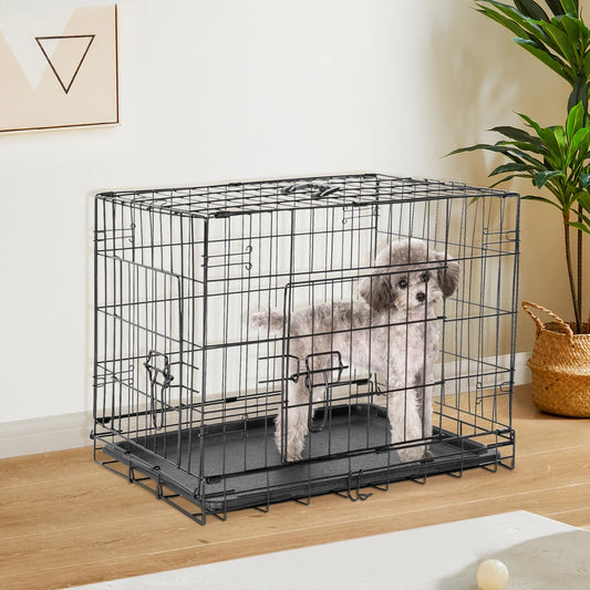 JHK Folding Metal Dog Cage Extra Large