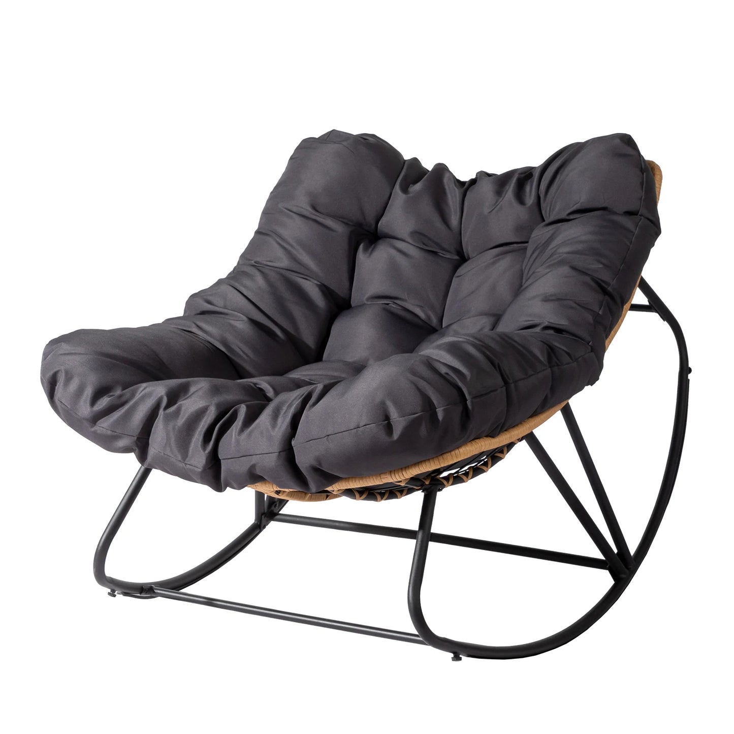 Oversized Outdoor Papasan Rocking Chair