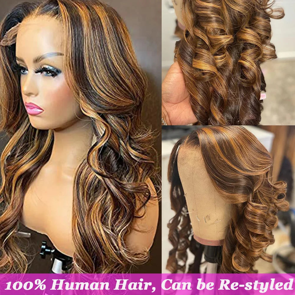 Honey Blonde Body Wave Wig