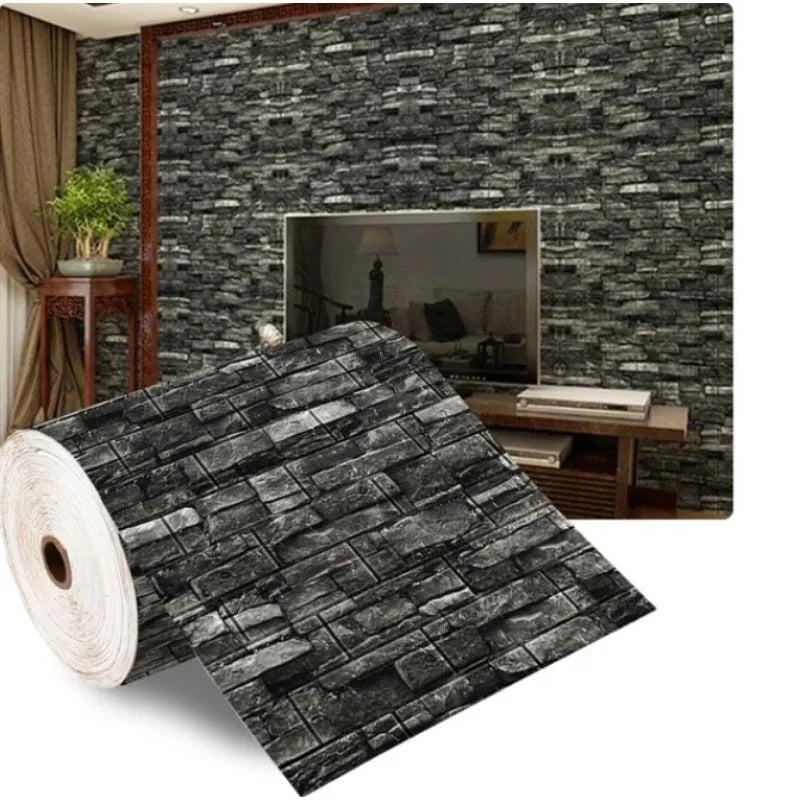 Retro Style Waterproof Self-Adhesive Wallpaper