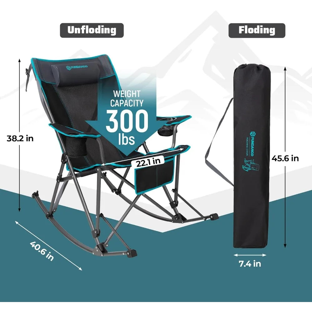 Portable Folding Rocking Camping Chair