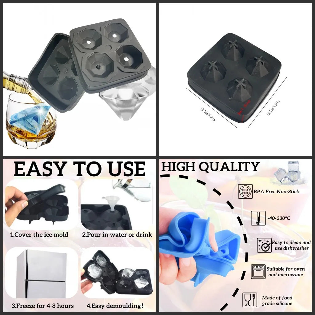 Silicone Easy Release Ice Tray