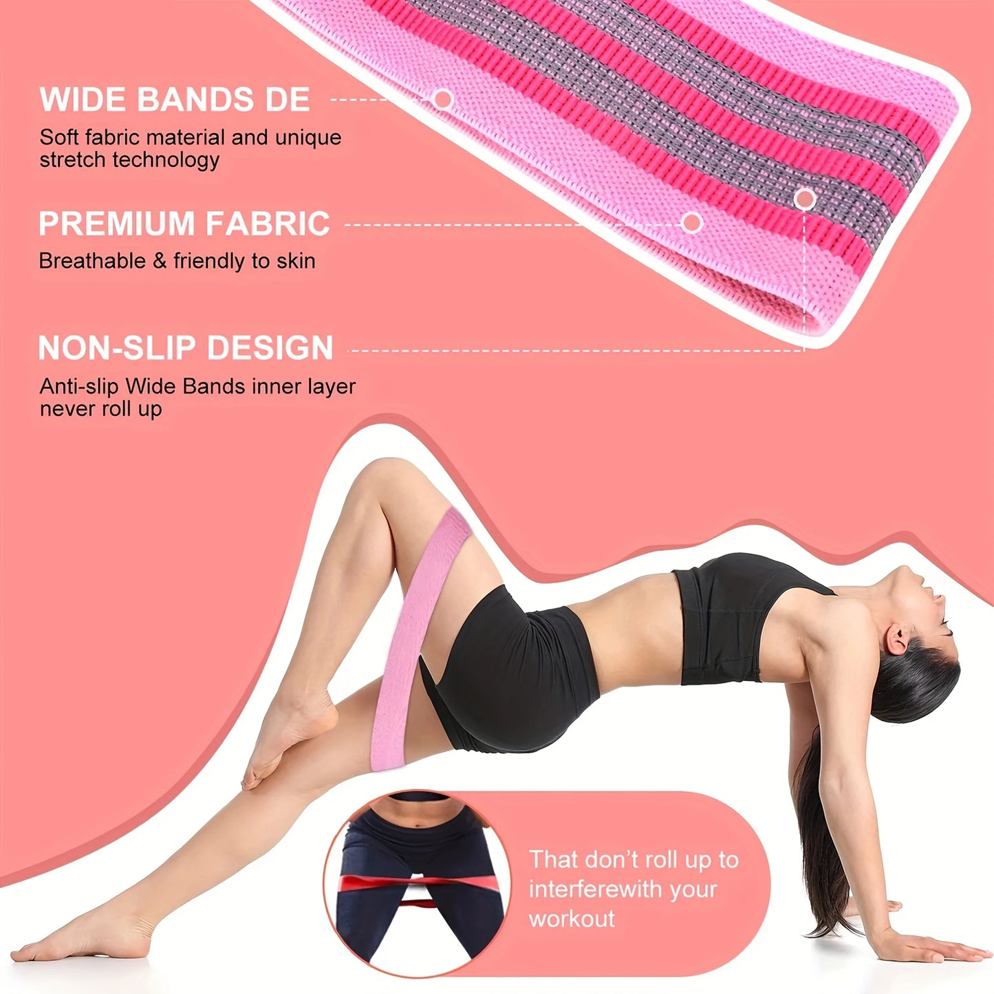 Fabric Resistance Hip Bands