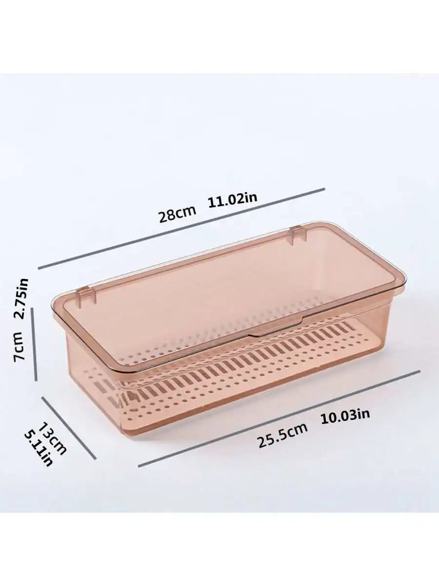 Transparent Plastic Desk Storage Box