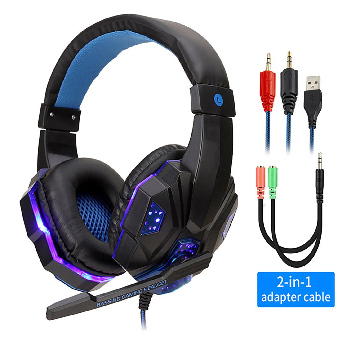 LED Wired Gaming Headphones