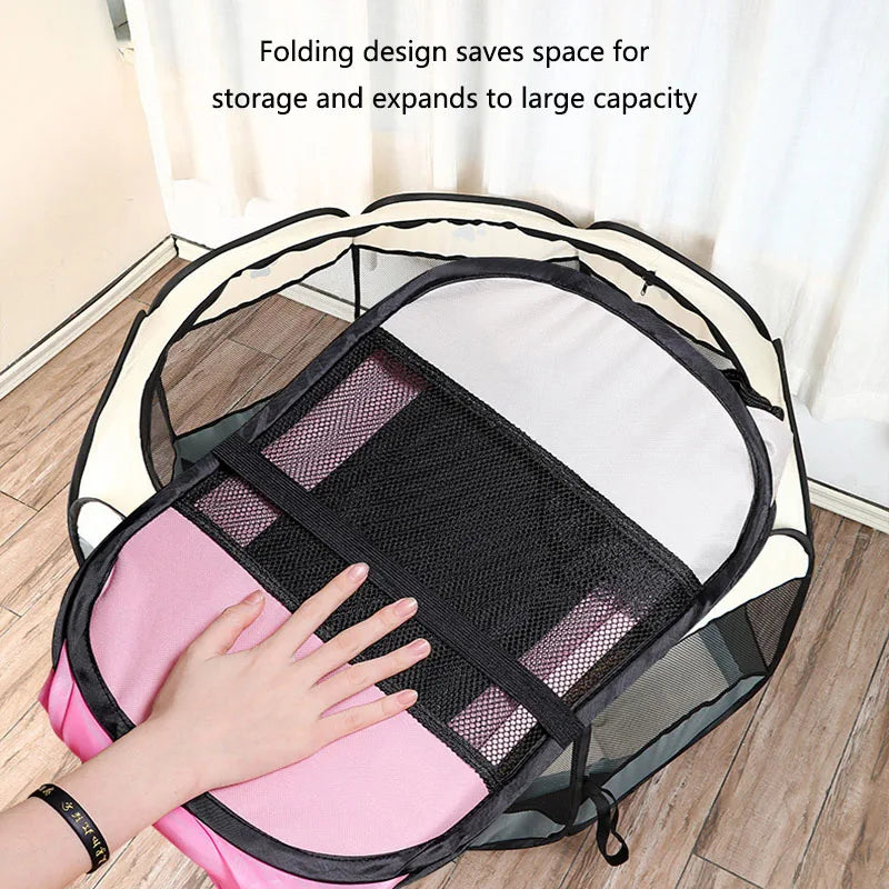 Pet Cage  Foldable Octagonal