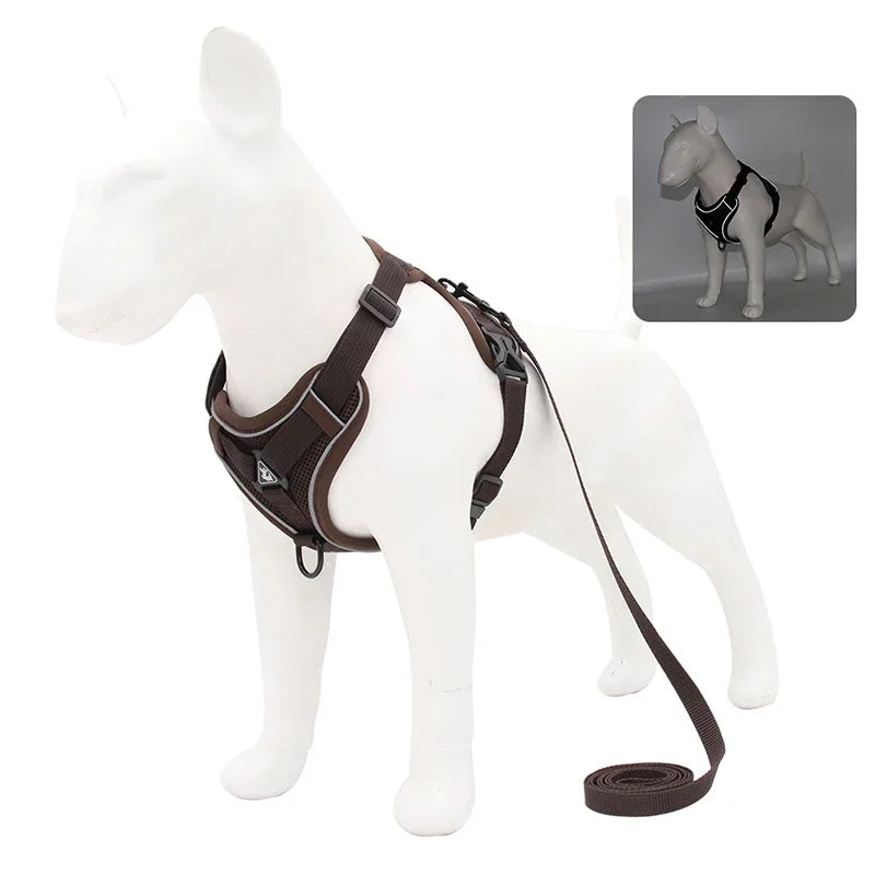No Pull Reflective Harness Set
